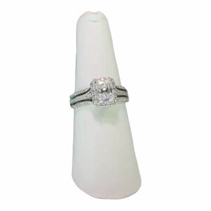 Sterling Silver Moissanite Ring 1.4 CTW - VVSD color